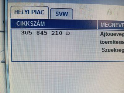 Jobb hátsó Ablak - Ablak