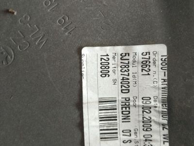 Jobb első Ablakemelő Szerkezet (Elektromos) - 3. kép