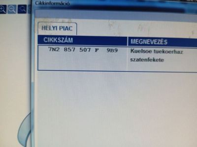 Bal Visszapillantó Tükör (Elektromos) - 5. kép