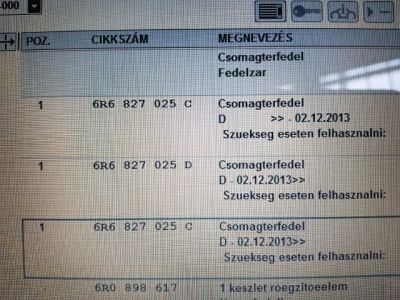 Csomagtérajtó (Részeivel) - 10. kép