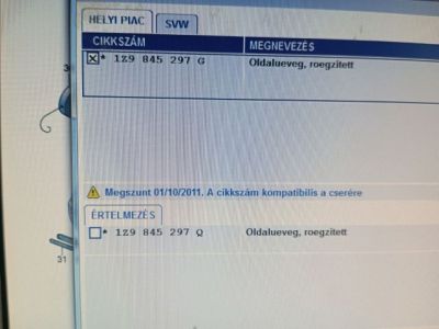 Bal C Oszlop Oldalablak Üveg - Oldalablak Üveg