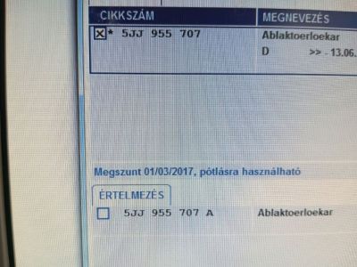 Hátsó Ablaktörlő Kar - Ablaktörlő