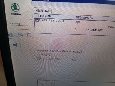 Bal hátsó Ajtó (Üres lemez) - 7. kép