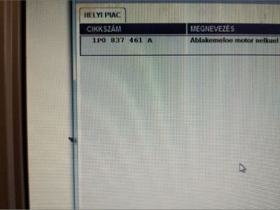 Bal első Ablakemelő Szerkezet (Elektromos) - 4. kép