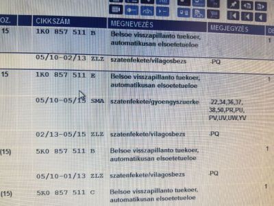 Belső Visszapillantó Tükör - 8. kép