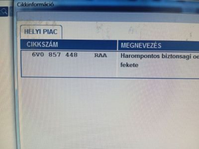 Hátsó Biztonsági Öv Szett - 4. kép