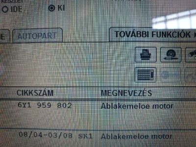 Jobb első Ablakemelő Elektronika - 9. kép