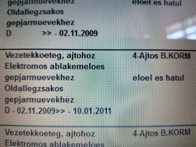 Bal első Ajtó Kábelköteg - 11. kép