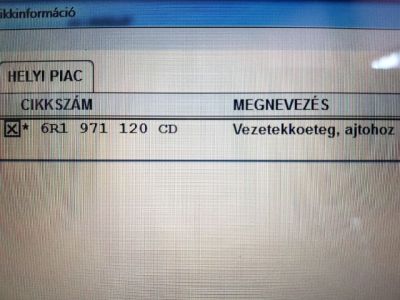 Bal első Ajtó Kábelköteg - 9. kép