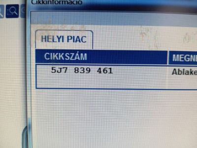 Bal hátsó Ablakemelő Szerkezet (Elektromos) - 4. kép