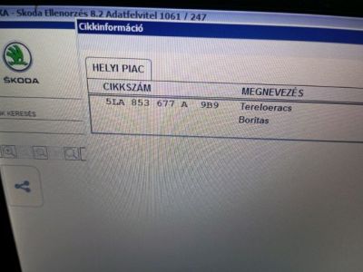 Első Lökhárító Alsó Középső Díszrács - 3. kép