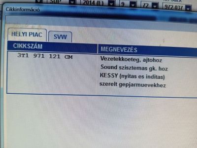 Jobb első Ajtó Kábelköteg - 6. kép