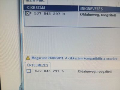 Bal C Oszlop Oldalablak Üveg - 4. kép