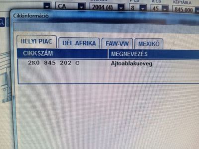 Jobb első Ablak - Ablak