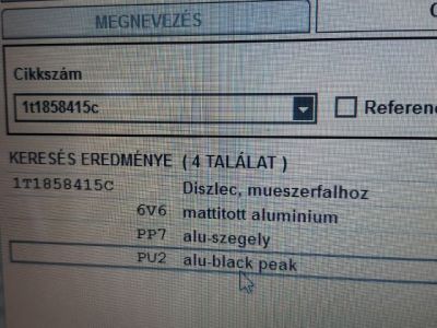 Középső Műszerfal Díszléc - 9. kép