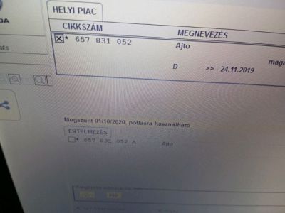 Jobb első Ajtó (Üres lemez) - 4. kép