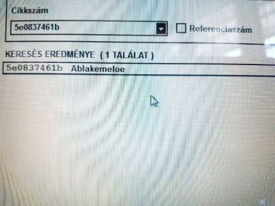 Bal első Ablakemelő Szerkezet (Elektromos) - 8. kép