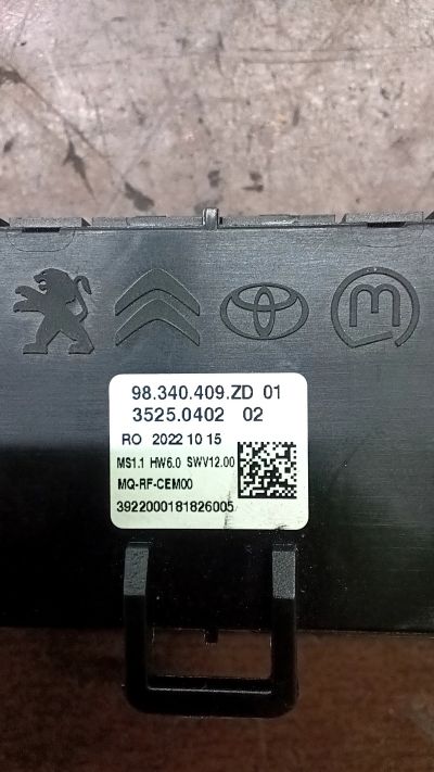 Klíma panel 98340409ZD - Fűtéskapcsoló (digit klímás)