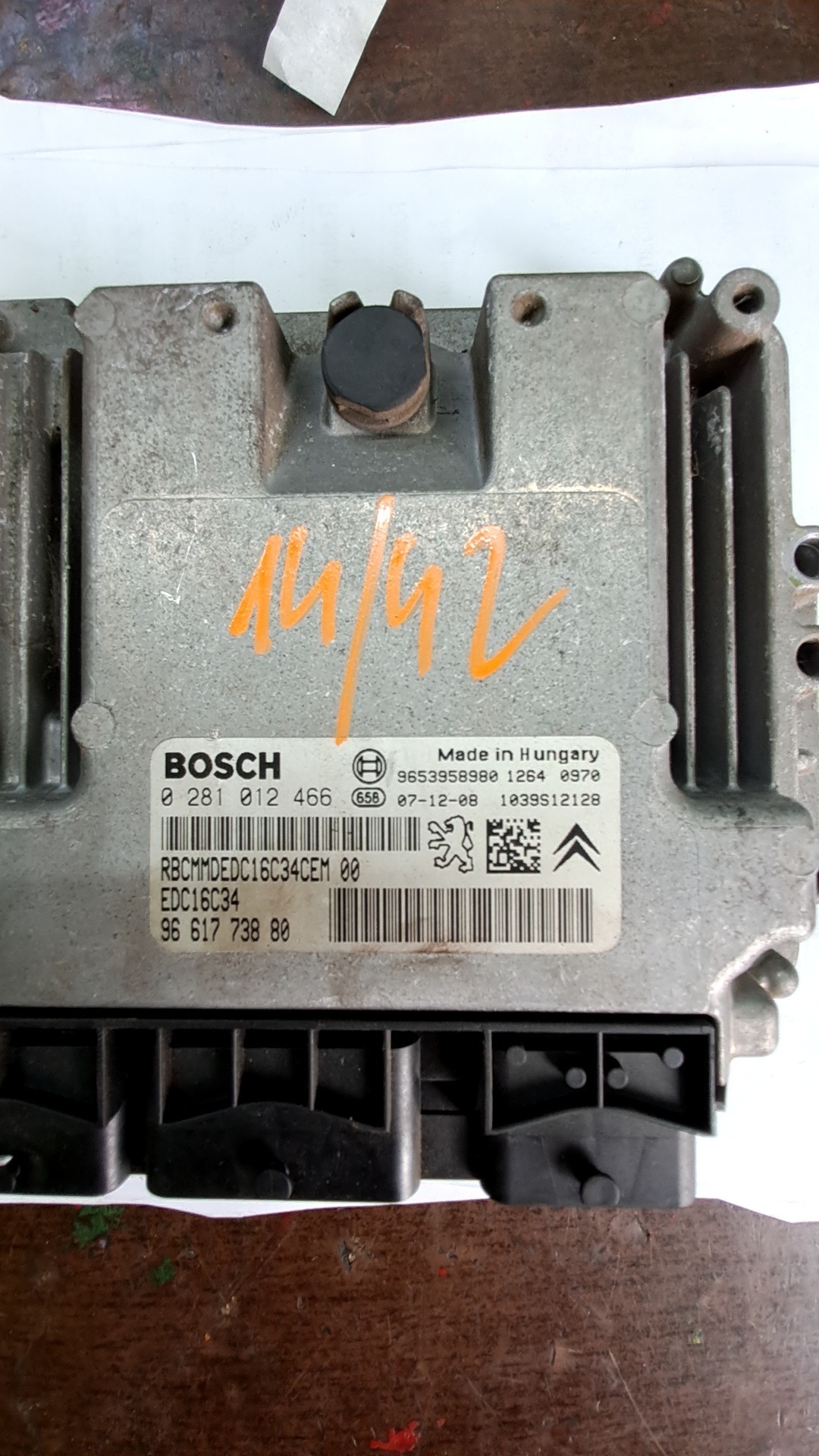 Motorvezérlő 9661773880