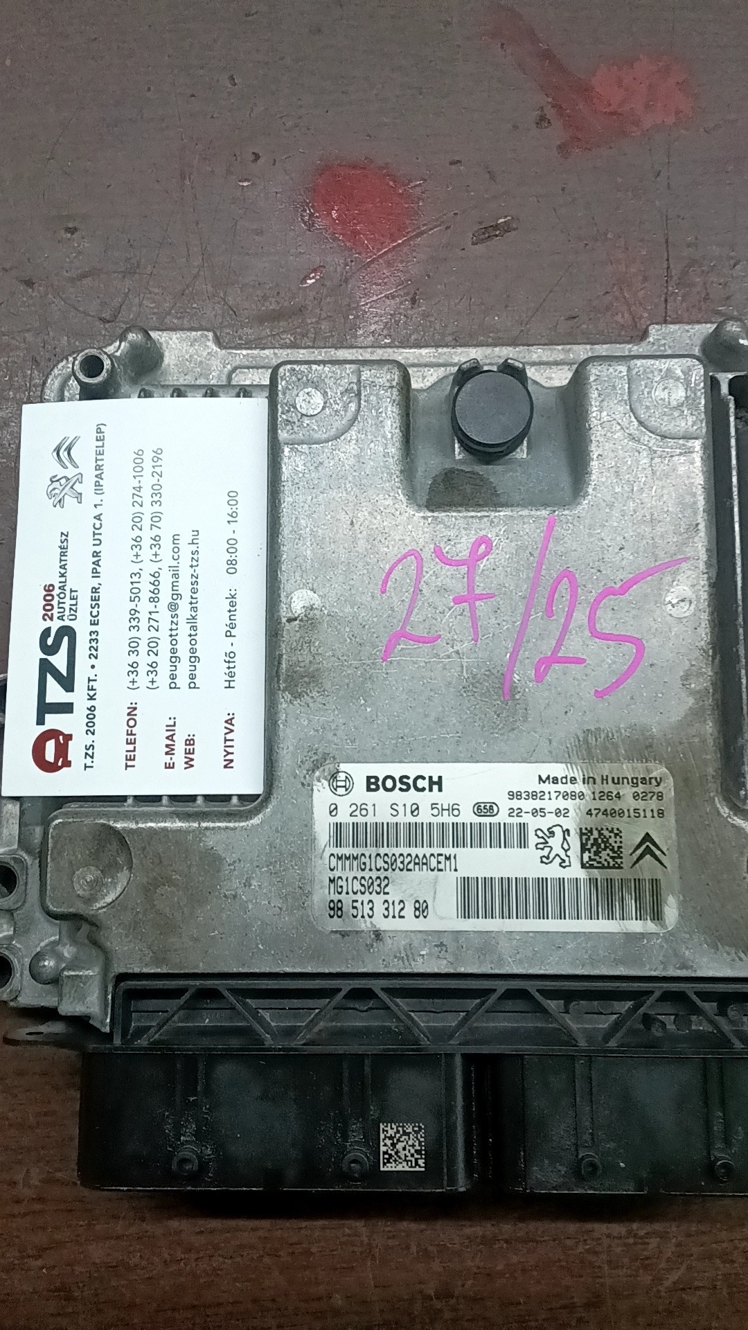 motorvezérlő 9851331280