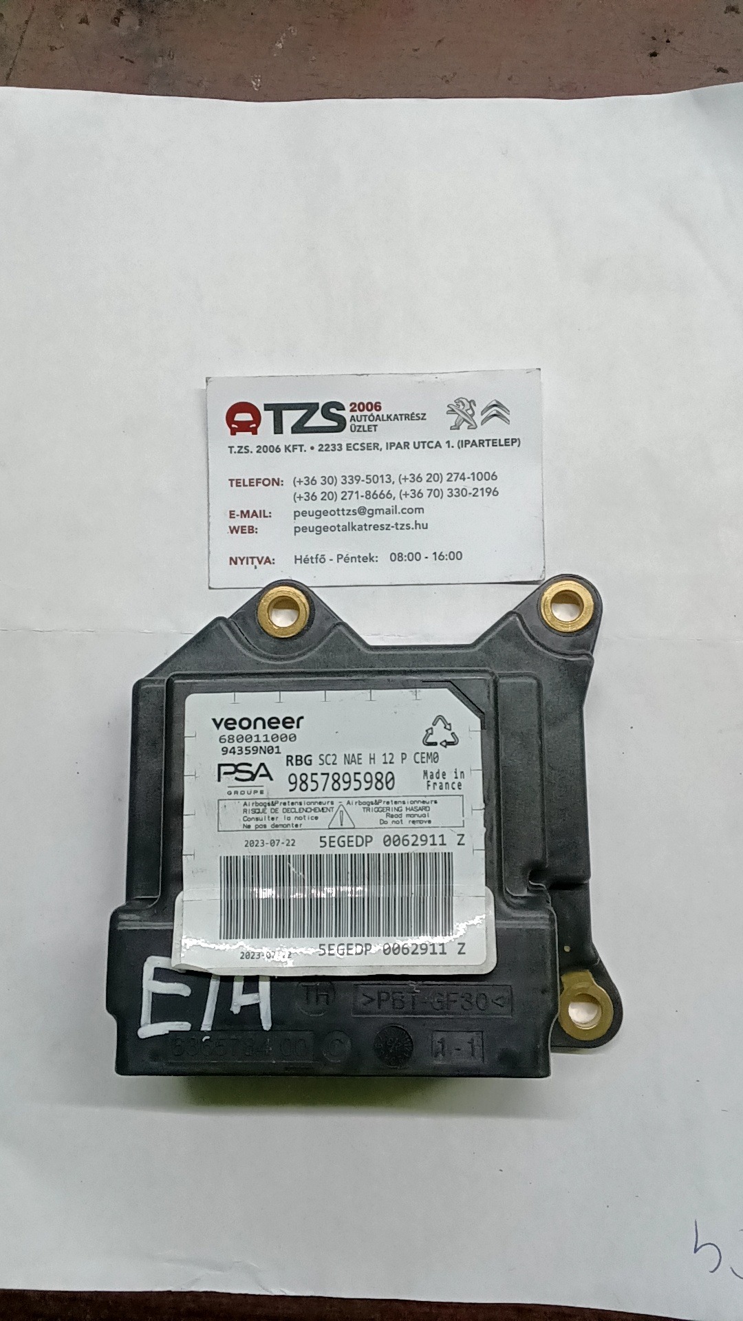 Légzsák indító 9857895980