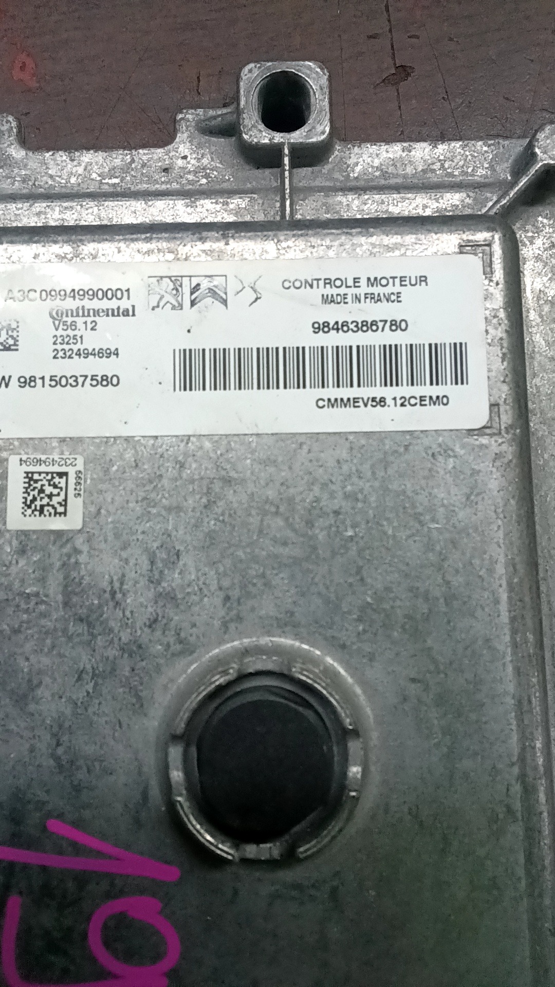 motorvezérlő 9846386780