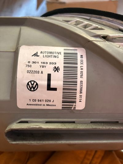 VW NEW BEETLE Bal Első Lámpa - Bal Első Lámpa