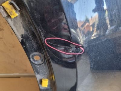 OPEL MOKKA Bal első Sárvédő Fekete 9307 - 2. kép